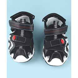 Cute Walk by Babyhug Solid Color Sandals With Velcro Closure - Navy Blue