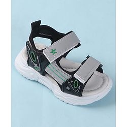 Cute Walk by Babyhug Velcro Closure Sandals - Black