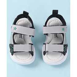 Cute Walk by Babyhug Velcro Closure Sandals - Black