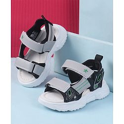 Cute Walk by Babyhug Velcro Closure Sandals - Black