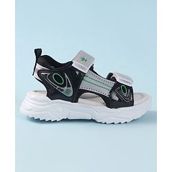 Cute Walk by Babyhug Velcro Closure Sandals - Black