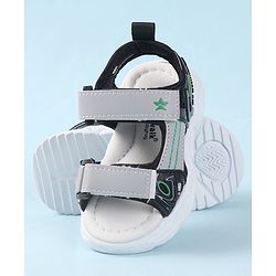 Cute Walk by Babyhug Velcro Closure Sandals - Black