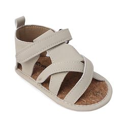 Cute Walk by Babyhug Solid Booties With Velcro Closure - White