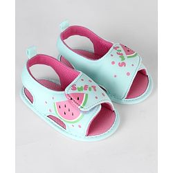 Cute Walk by Babyhug Booties With Mermaid Design - Blue