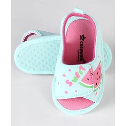 Cute Walk by Babyhug Booties With Mermaid Design - Blue