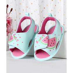 Cute Walk by Babyhug Booties With Mermaid Design - Blue
