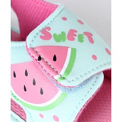 Cute Walk by Babyhug Booties With Mermaid Design - Blue