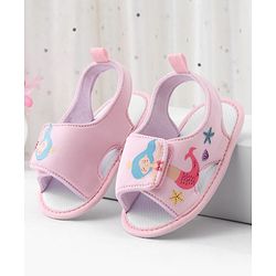 Cute Walk by Babyhug Booties With Mermaid Design - Blue
