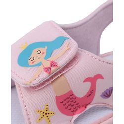 Cute Walk by Babyhug Booties With Mermaid Design - Blue