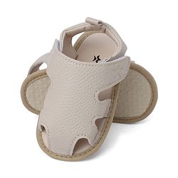 Cute Walk by Babyhug Solid Booties With Textured Design - White