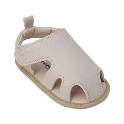 Cute Walk by Babyhug Solid Booties With Textured Design - White