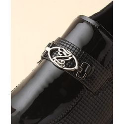 Cute Walk by Babyhug Slip On Solid Oxford Shoes - Black