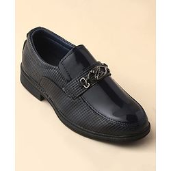 Cute Walk by Babyhug Slip On Solid Oxford Shoes - Black