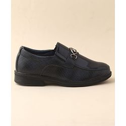 Cute Walk by Babyhug Slip On Solid Oxford Shoes - Black
