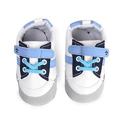 Cute Walk by Babyhug Booties With Velcro Closure & Lace Detailing  & Brand Text Print -Maroon