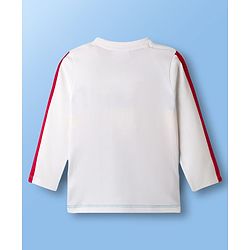 Babyhug Disney Single Jersey Knit Full Sleeves Cut & Sew T-Shirt with Mickey Mouse Graphic & Badge Detailing - Multicolor