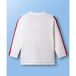 Babyhug Disney Single Jersey Knit Full Sleeves Cut & Sew T-Shirt with Mickey Mouse Graphic & Badge Detailing - Multicolor