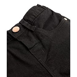 Babyhug Denim Full Length Washed Jeans With Stretch - Navy Blue