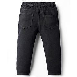 Babyhug Denim Full Length Washed Jeans With Stretch - Navy Blue