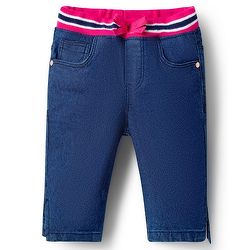 Babyhug Denim Washed Capri - Navy Blue