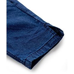 Babyhug Denim Washed Capri - Navy Blue