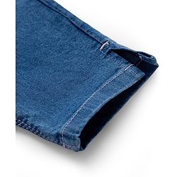 Babyhug Denim Washed Capri - Navy Blue