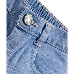 Babyhug Denim Full Length Washed Jeans With Stretch - Navy Blue