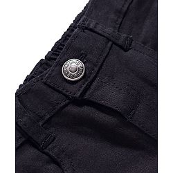 Babyhug Denim Full Length Washed Jeans With Stretch - Navy Blue