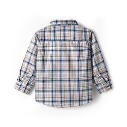 Babyhug Cotton Woven Full Sleeves Checks Shirt & Denim Jeans Set - Blue