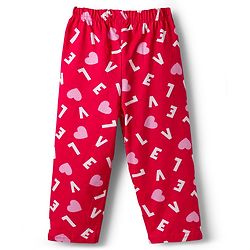 Babyhug Cotton Knit Full Sleeves Co-ord Night Suit With Heart Print - Red