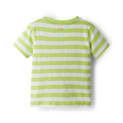 Babyhug 100% Cotton Knit Half Sleeves T-Shirts With Tropical Theme Print Pack of 3 - Peach Green & Blue