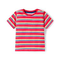 Babyhug 100% Cotton Knit Half Sleeves T-Shirts With Nautical Theme Print Pack of 3 - Yellow Red & Blue