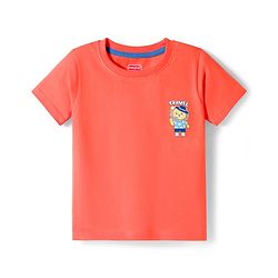 Babyhug 100% Cotton Knit Half Sleeves T-Shirts With Animal Print Pack of 3 - Blue Orange & Yellow