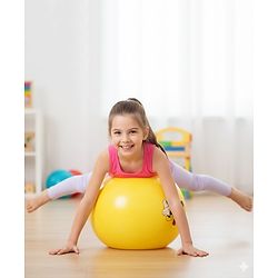 Babyhug Disney HOP Ball 58 cm - Yellow| Bounce Rubber Hop Ball| Jumping & Bouncing Ball For Boys Girls| Indoor & Outdoor Activity Toy| Best Activity Gift For Kids| BIS Certified| 45kg Weight Capacity