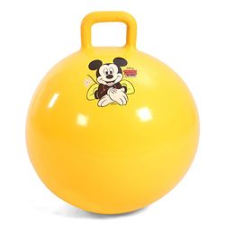 Babyhug Disney HOP Ball 58 cm - Yellow| Bounce Rubber Hop Ball| Jumping & Bouncing Ball For Boys Girls| Indoor & Outdoor Activity Toy| Best Activity Gift For Kids| BIS Certified| 45kg Weight Capacity