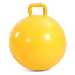 Babyhug Disney HOP Ball 58 cm - Yellow| Bounce Rubber Hop Ball| Jumping & Bouncing Ball For Boys Girls| Indoor & Outdoor Activity Toy| Best Activity Gift For Kids| BIS Certified| 45kg Weight Capacity