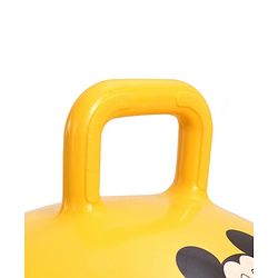 Babyhug Disney HOP Ball 58 cm - Yellow| Bounce Rubber Hop Ball| Jumping & Bouncing Ball For Boys Girls| Indoor & Outdoor Activity Toy| Best Activity Gift For Kids| BIS Certified| 45kg Weight Capacity