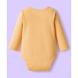 Babyhug 100% Cotton Interlock Knit Onesies With Vehicle Print Pack Of 3 - Yellow White & Blue