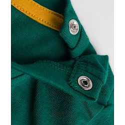 Babyhug Cotton Knit Full Sleeves T-Shirt With Text Print - Green