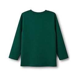 Babyhug Cotton Knit Full Sleeves T-Shirt With Text Print - Green