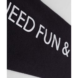 Babyhug Cotton Knit Full Sleeves T-Shirt With Text Print - Black