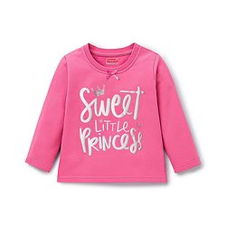 Babyhug Cotton Knit Full Sleeves Night Suit With Text & Heart Print - Pink