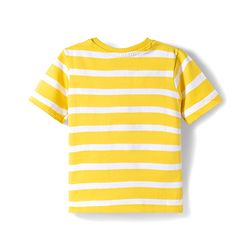 Babyhug 100% Cotton Single Jersey Knit Half Sleeves T-Shirt With Animal Print Pack Of 3 - Red Navy Blue & Yellow