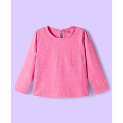 Babyhug 100% Cotton Single Jersey Knit Full Sleeves T-Shirt With Floral & Animal Print Pack Of 3 - Navy Blue Pink & White