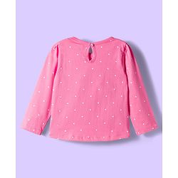 Babyhug 100% Cotton Single Jersey Knit Full Sleeves T-Shirt With Floral & Animal Print Pack Of 3 - Navy Blue Pink & White