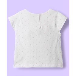 Babyhug 100% Cotton Knit Half Sleeves T-Shirts with Floral & Butterfly Print Pack of 5 - Multicolor