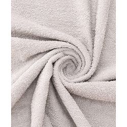 Babyhug Cotton Terry Woven Hooded Bath Towel with Koala Print L 73 x B 73 cm - Light Grey