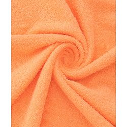 Babyhug Cotton Terry Woven Hooded Bath Towel with Tiger Print L 73 x B 73 cm - Light Orange