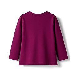 Babyhug Cotton Knit Full Sleeves Night Suit With Text Print - Purple