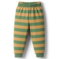 Babyhug 100% Cotton Knit Full Sleeves Night Suit With Animal Print - Green